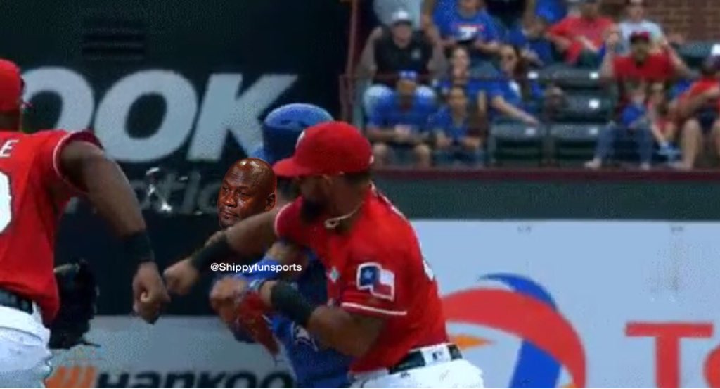 ShippySpins's tweet photo. Came out of Crying Jordan retirement just for you, @JoeyBats19. https://t.co/qqzoi10Iqp