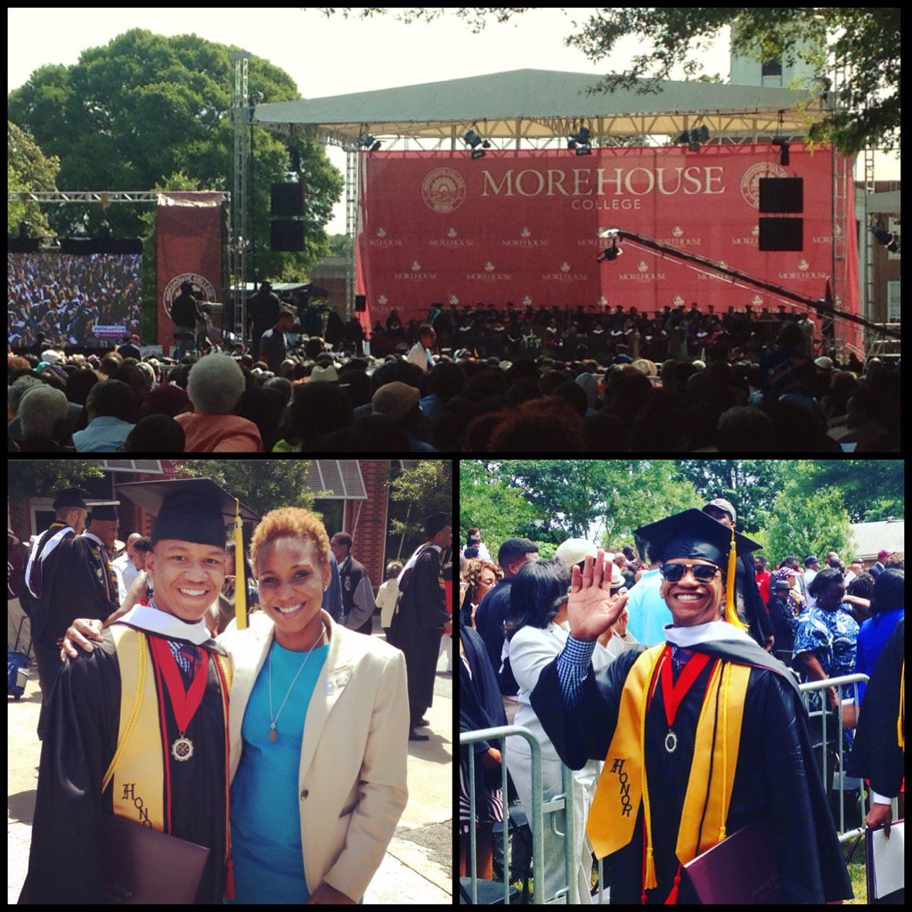 karenceesay's tweet photo. So proud of my nephew who graduated with honors from Morehouse today. #SpelHouse #MorehouseGrad16 https://t.co/dkTkZkV93x