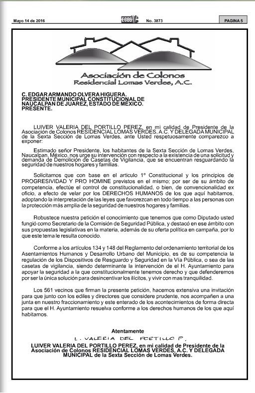 Colonos Lomas Verdes (@lomasverdes_6ta) on Twitter photo 