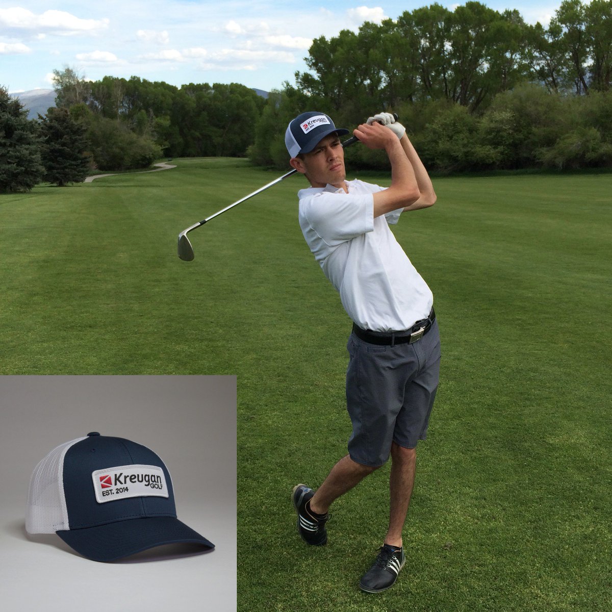 kreugangolf's tweet image. Kreugan Golf Brand Ambassador @jschneiter4 putting in some work at Wasatch Mountain #Golf Course in Midway, Utah.