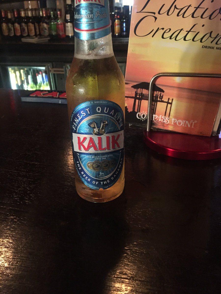 SamBTC5150's tweet image. Having a delicious beer by @KalikBahamas here at #CompassPoint. So good!! #Nassau #Bahamas