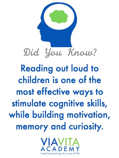 ViaVitaAcademy's tweet photo. Here's only a few benefits to #reading with children. Tell us, what's a favourite story at your house? https://t.co/FxGZIOlzaE