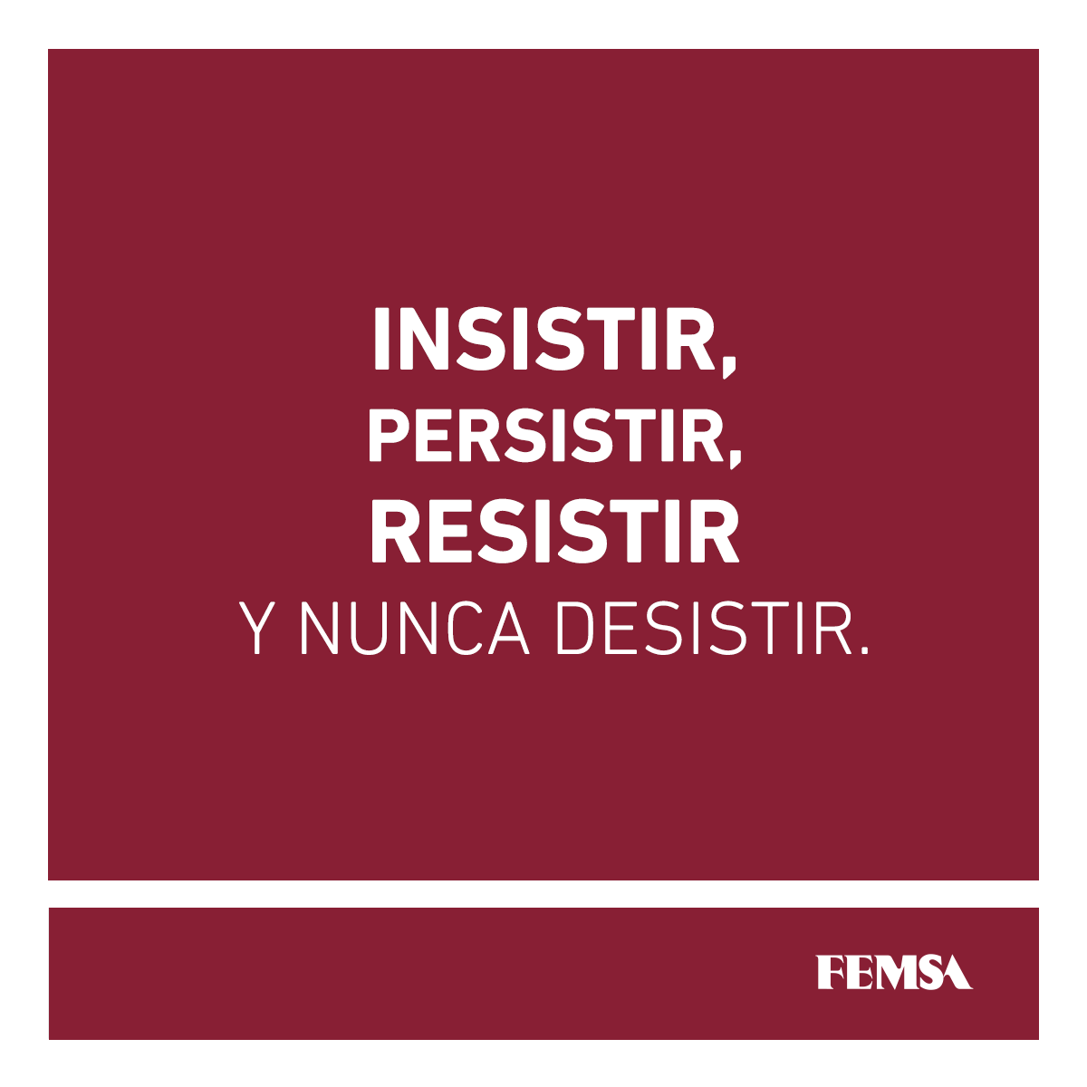 FEMSA's tweet photo. ¡#Emprendedor! Recuerda siempre estas palabras: https://t.co/x5Dhd593kF