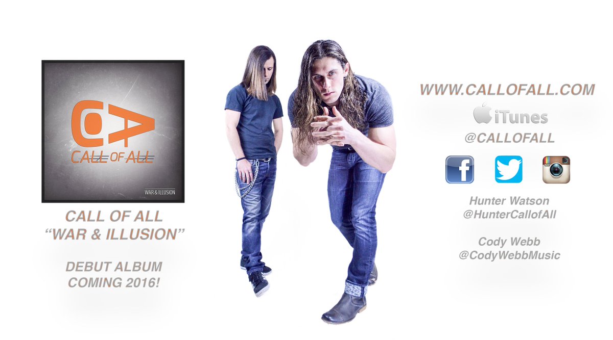 CallofAll's tweet photo. #CallofAll #WarandIllusion #HunterWatson #CodyWebb @HunterCallofAll @codywebbmusic #COA https://t.co/3ivn0uvJdM