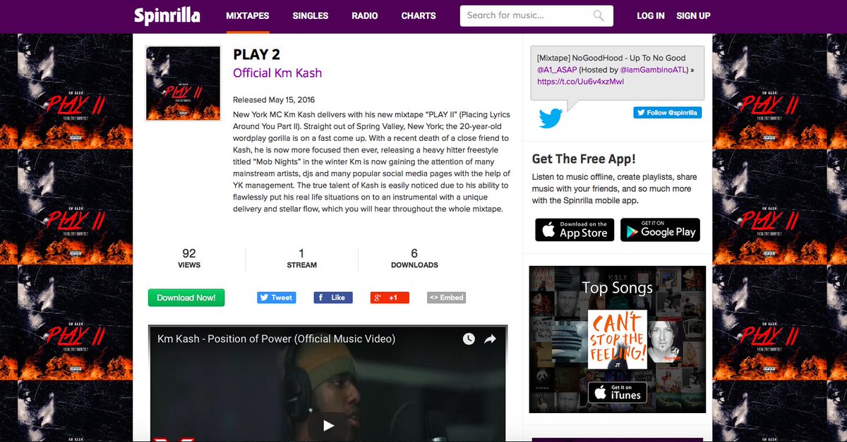 IAmWillzPR's tweet photo. Show support for the tape the just dropped #PLAY2
https://t.co/mPB3SNovaB https://t.co/SM6gwrfQKD