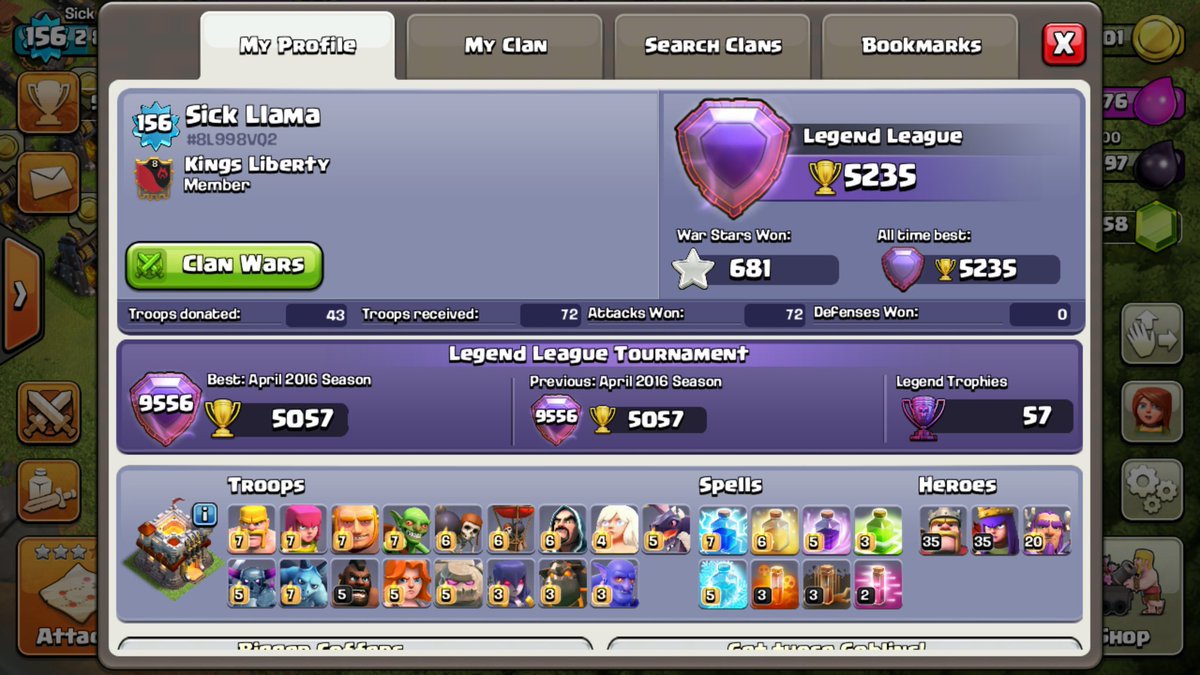 sickllamaIBOS's tweet photo. New personal best! #ClashOfClans #supercell #CoC https://t.co/toWmBrGw5R