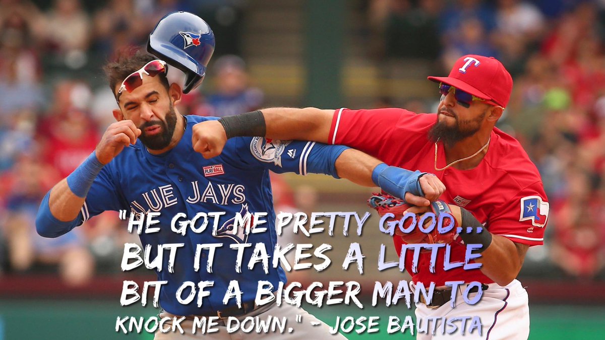 Jose Bautista commented on the punch he took from Rougned Odor.