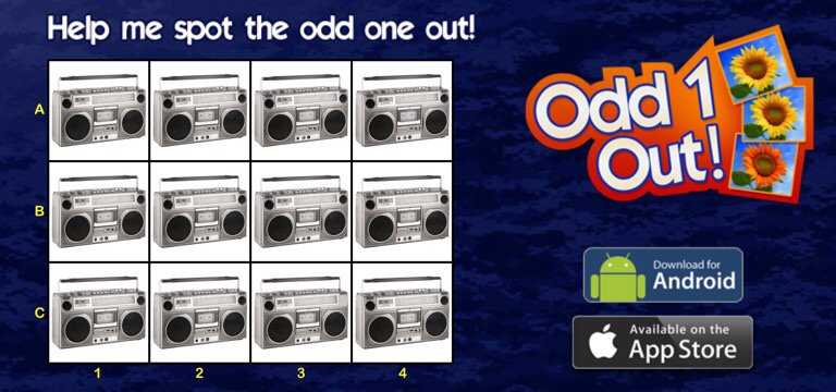 buttonhale's tweet image. I am dreaming about spotting differences at night now thanks to this game.

Odd1OutApp.com