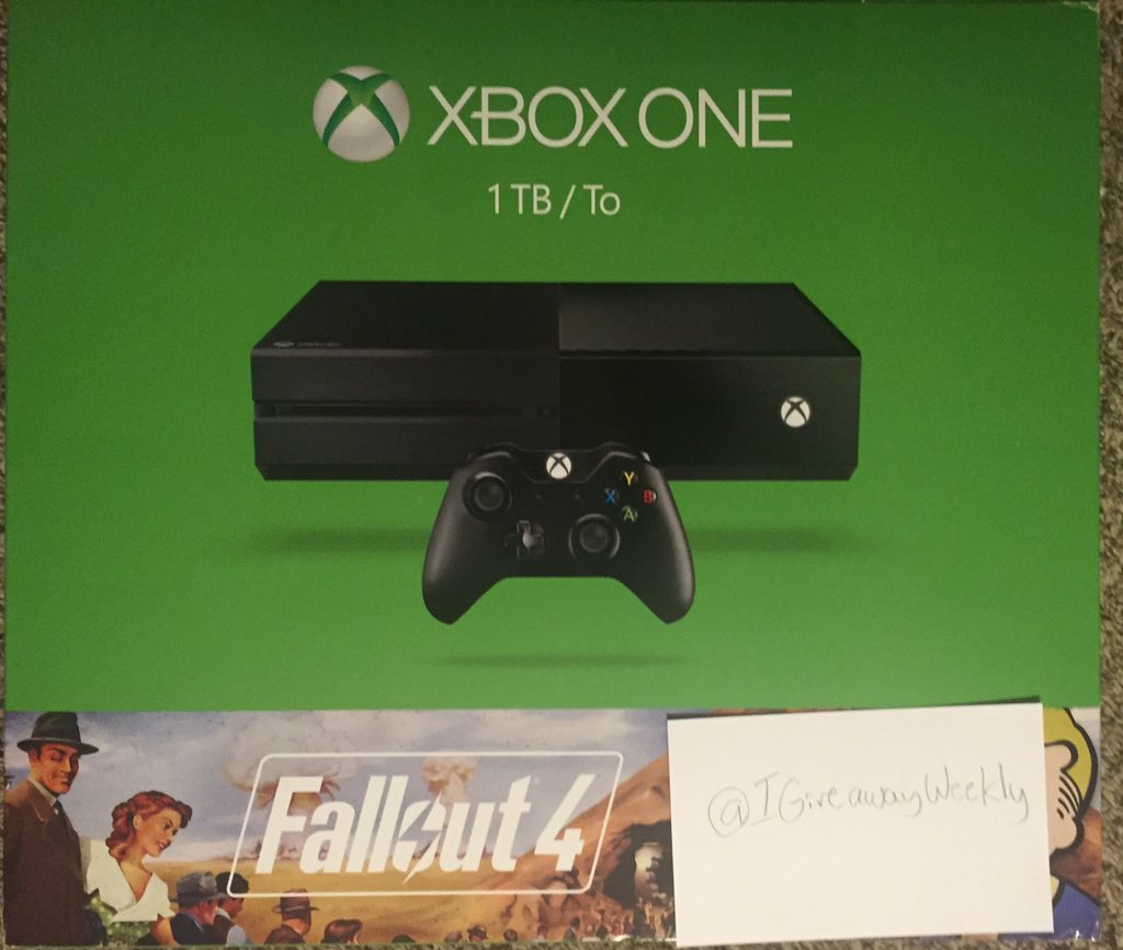IGiveawayWeekly's tweet image. Xbox One + Fallout 4 Giveaway!
To enter:
1. Retweet +
2. Follow ME @IGiveawayWeekly +
3. Tag 2 Friends to this Tweet