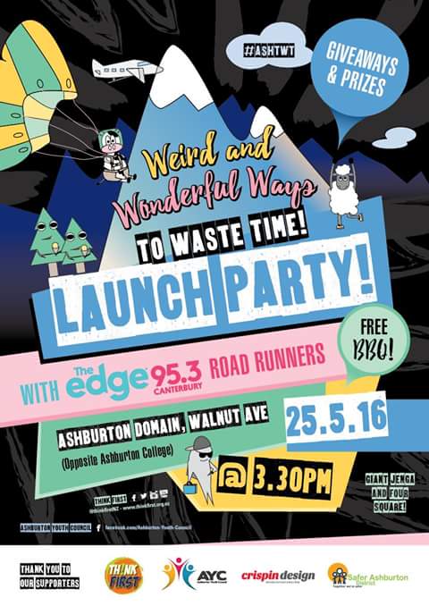 thinkfirstNZ's tweet image. Come along to our launch party on May 25th with @TheEdgeNZ