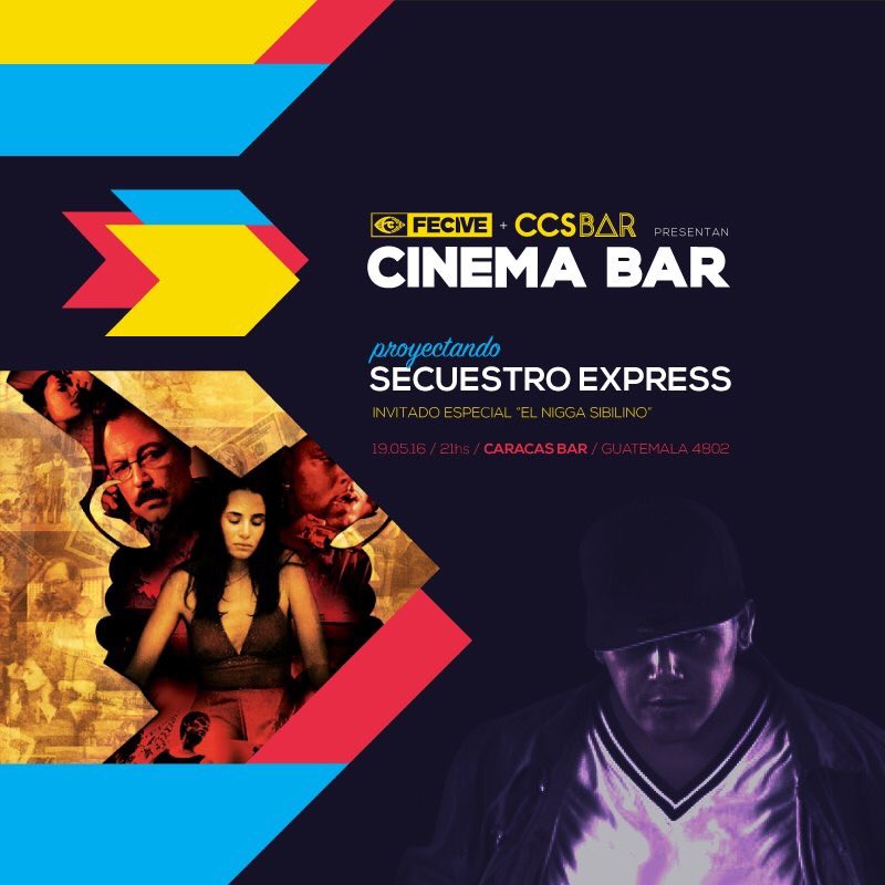 #SecuestroExpress este jueves 19 en <a href="/CaracasBarBA/">Caracas Bar</a> con @elniggasibilino #CINEMABAR