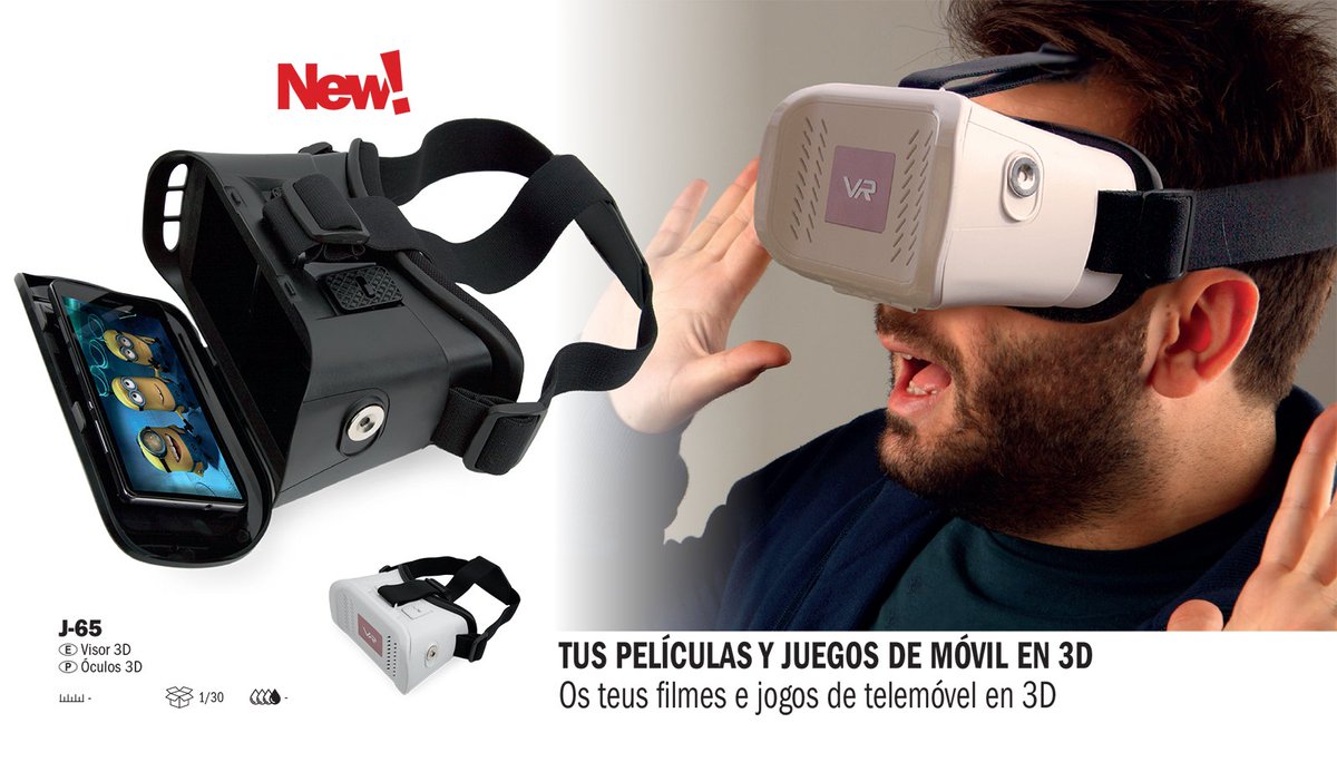 J-65 Visor 3D cifra.es/index.php?rout… Tus películas y juegos de móvil en 3D #realidadvirtual #3D