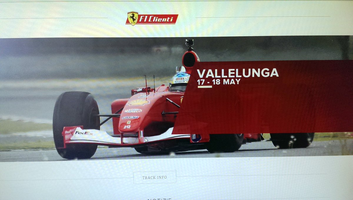 AleMex66's tweet photo. #FerrariF1Clienti @Vallelunga 17/18maggio Programma,orari,sorprese? @FerrariRaces #F1 #Ferrari #KeepFightingMichael https://t.co/q8lJJa8J3b