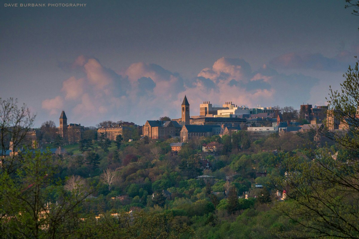 Cornell University from Stone Quarry Rd Friday evening. #cornell