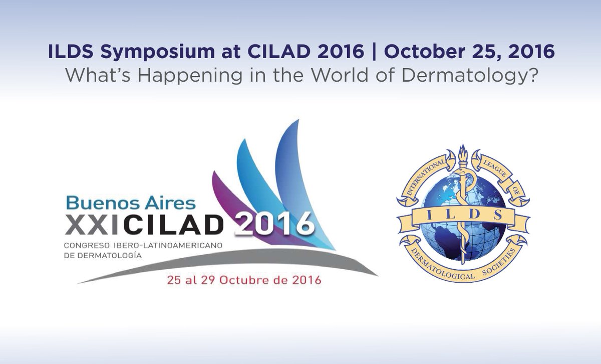 ILDSDerm's tweet image. @ILDSDerm will host a global derm symposium in Buenos Aires on Oct 25 during @CILAD2016 bit.ly/1rO6uEj