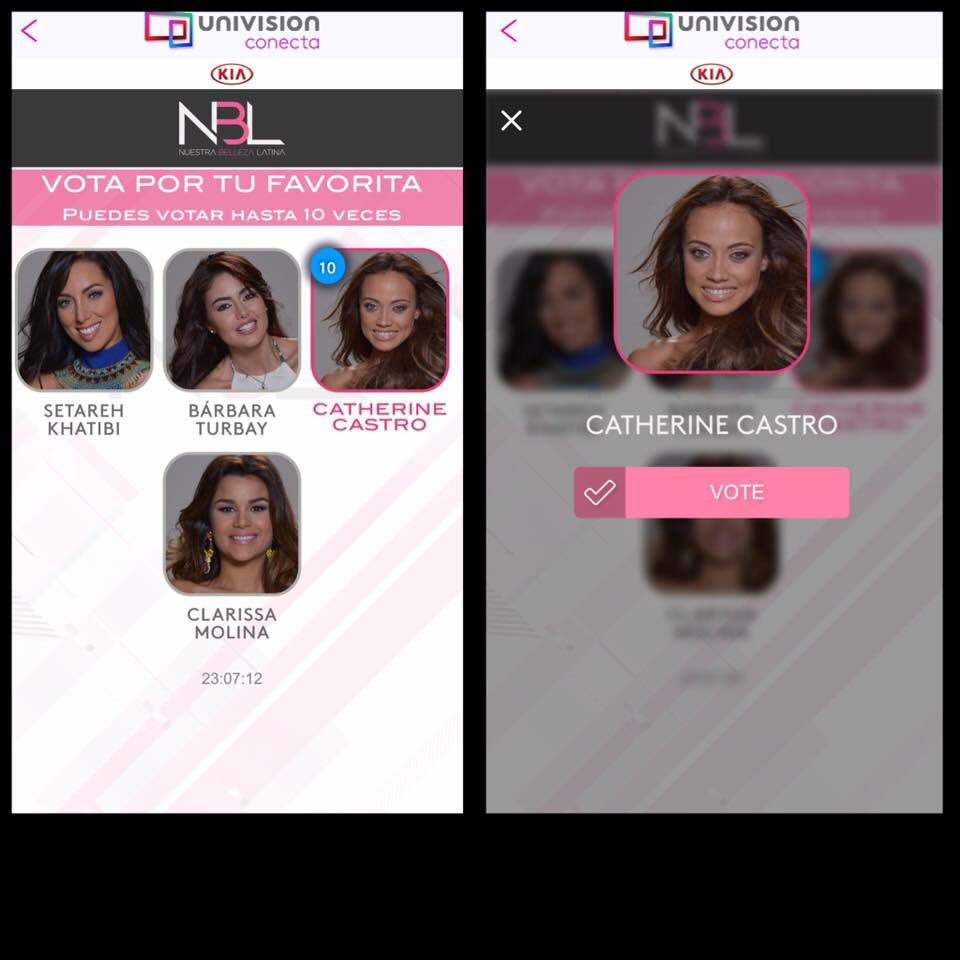 teamcatherinec's tweet photo. ¡Todos a votar en UNIVISION CONECTA!

#NBLCatherineVoto https://t.co/yR8AQBufSa