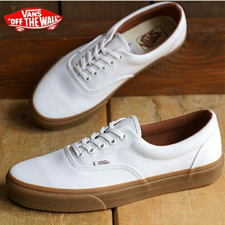 vans era true white gum sole