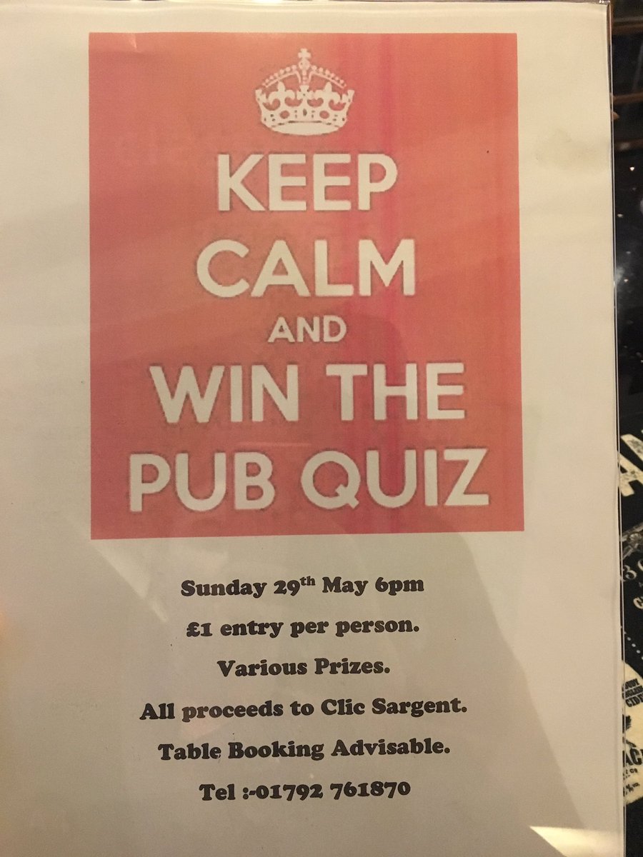 Wetherspoon_Red's tweet photo. Join us for our pub quiz 👍 https://t.co/z9i3NxgqMV