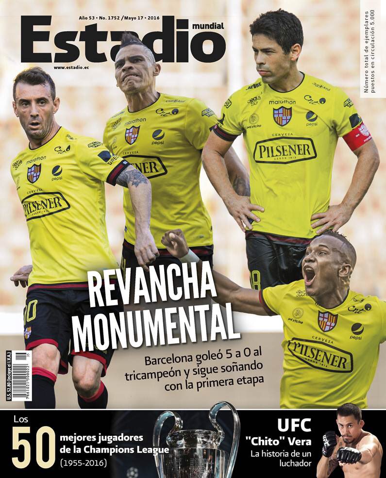 CarlosVictorM's tweet image. Adelantamos la portada de  @estadioec que circulará el próximo martes. Gracias por compartirla.
