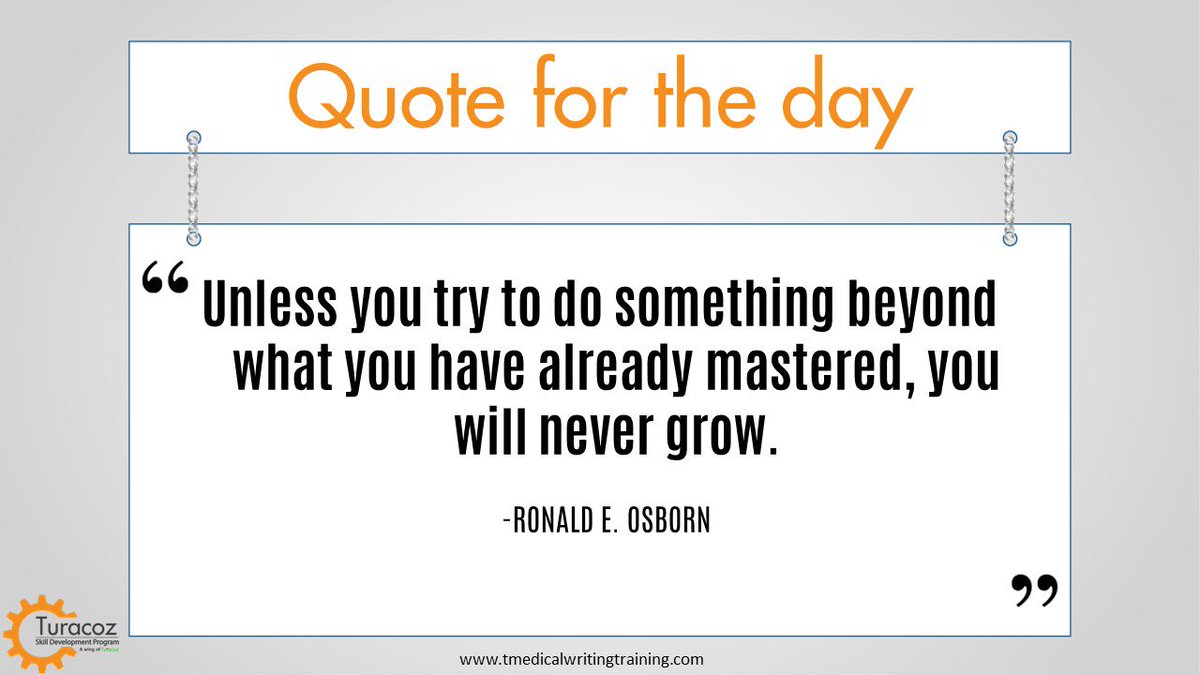TuracozSkill's tweet photo. #TuracozMedicalWritingTraining - #QuoteForTheDay
Info #ClinicalMedicalWritingTraining  :https://t.co/4A3399xMjN. https://t.co/FbhkGhz8Wb