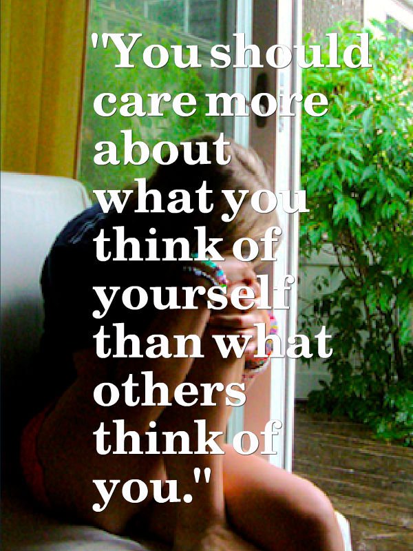 AndroidSending's tweet image. You should #care more about what you #think of yourself than what others think of #you.
