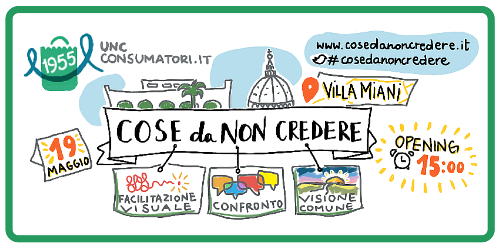 consumatori's tweet photo. Inizia la settimana di #cosedanoncredere! Appuntamento alle 15 con 4 tavoli #food #energia #web #saluteebenessere https://t.co/D2r80aT3mQ