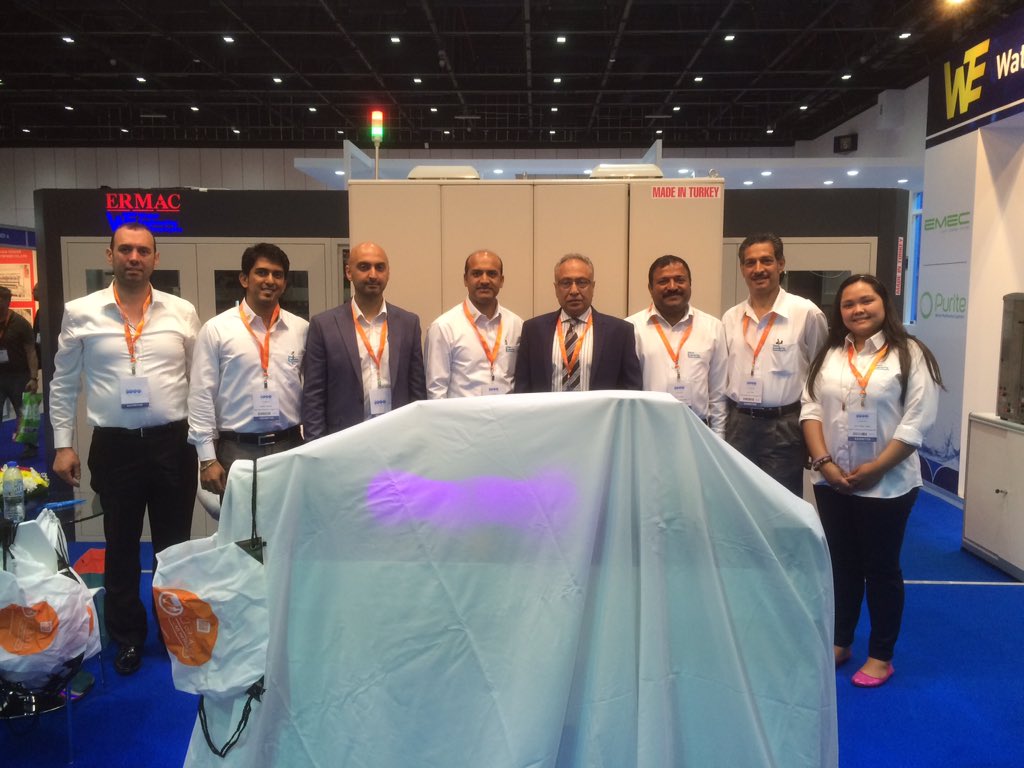 Nuvonic_UV's tweet photo. The Hanovia and @WetFzc team ready for the big unveiling at @DrinkExpo! https://t.co/CtKe8zJcrd