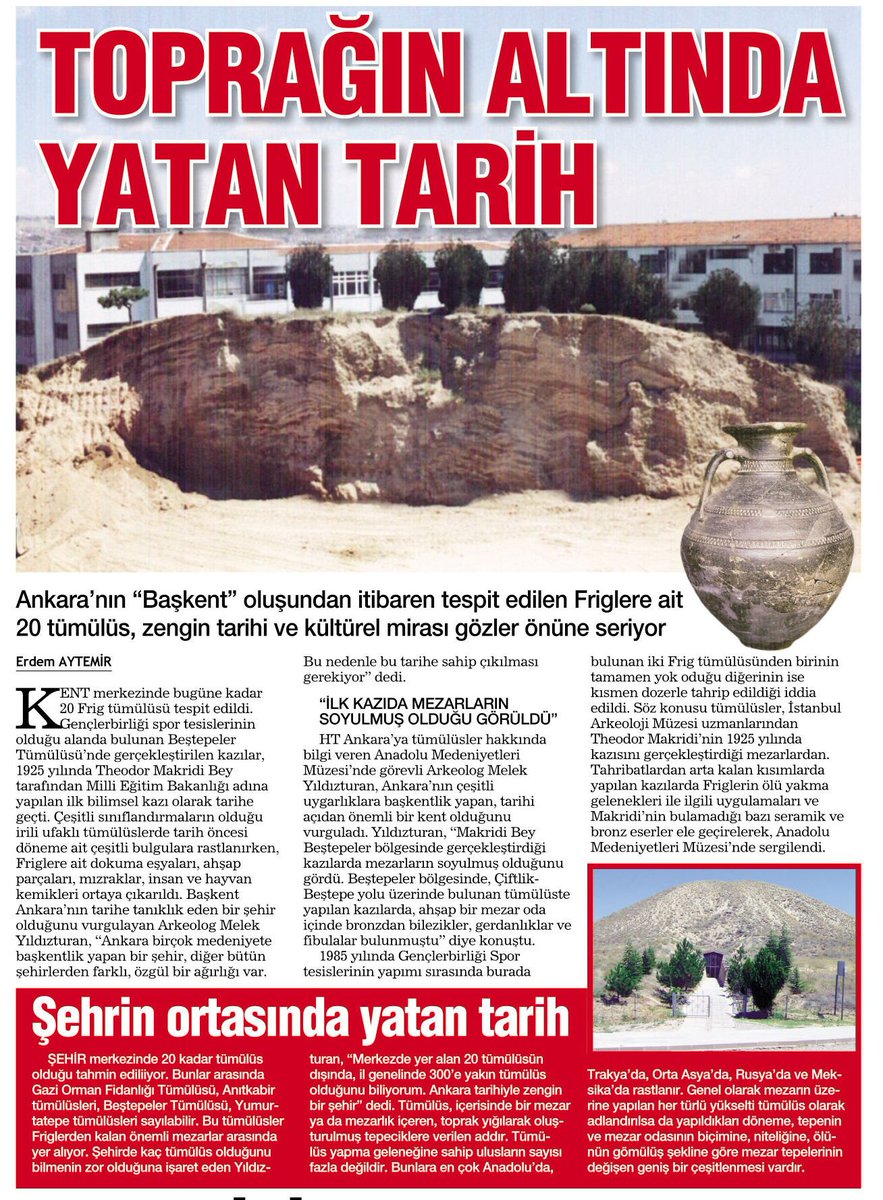 HABERTURKANKARA's tweet photo. "Toprağın altında yatan tarih" https://t.co/4MhNHBR78q