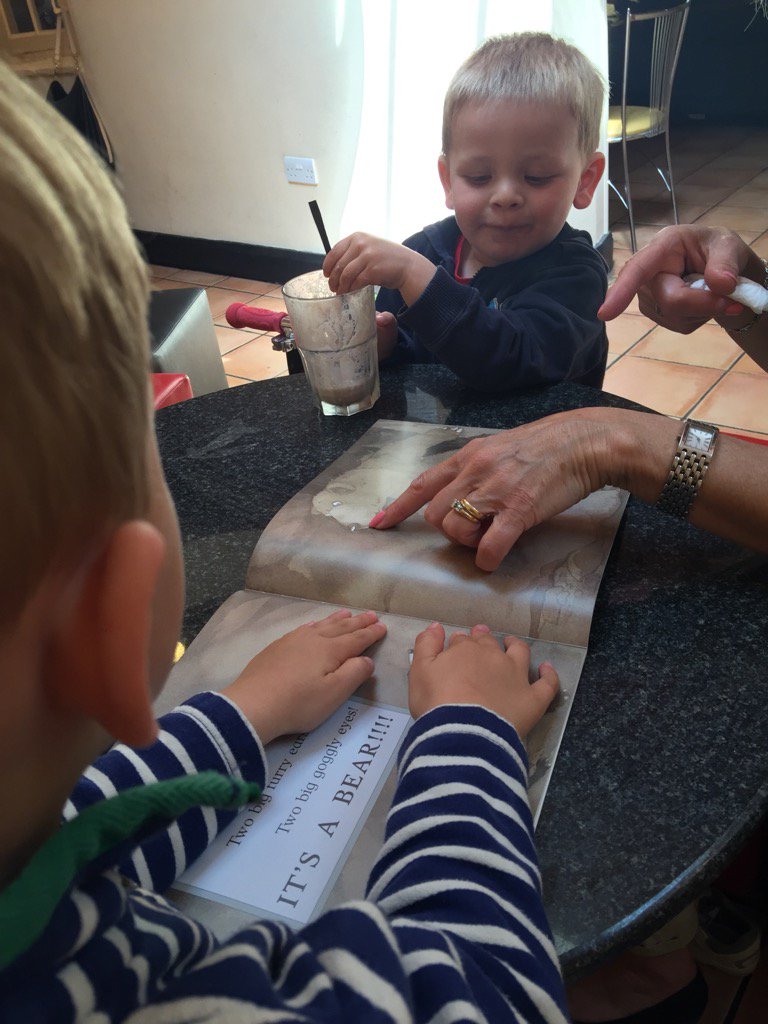 KenRickard's tweet image. Going on a bear hunt with Grandma and a milk shake. @MichaelRosenYes