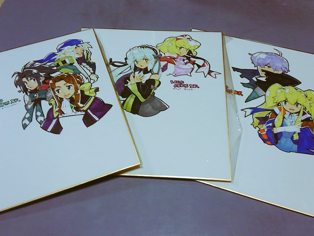 ぐま No Twitter 実家に帰ったら お宝ゲームグッズを発見した ワイルドアームズxfのキャラデザを担当された佐々木知美先生の直筆イラスト色紙3枚 大切に額縁に入れて保管せねば お宝ゲームグッズ発表会 ぐま No Twitter 実家に帰ったら お宝ゲームグッズを発見した ワイルドアームズxfのキャラデザを担当された佐々木知美先生の直筆イラスト色紙3枚 大切に額縁に入れて保管せねば お宝ゲームグッズ発表会