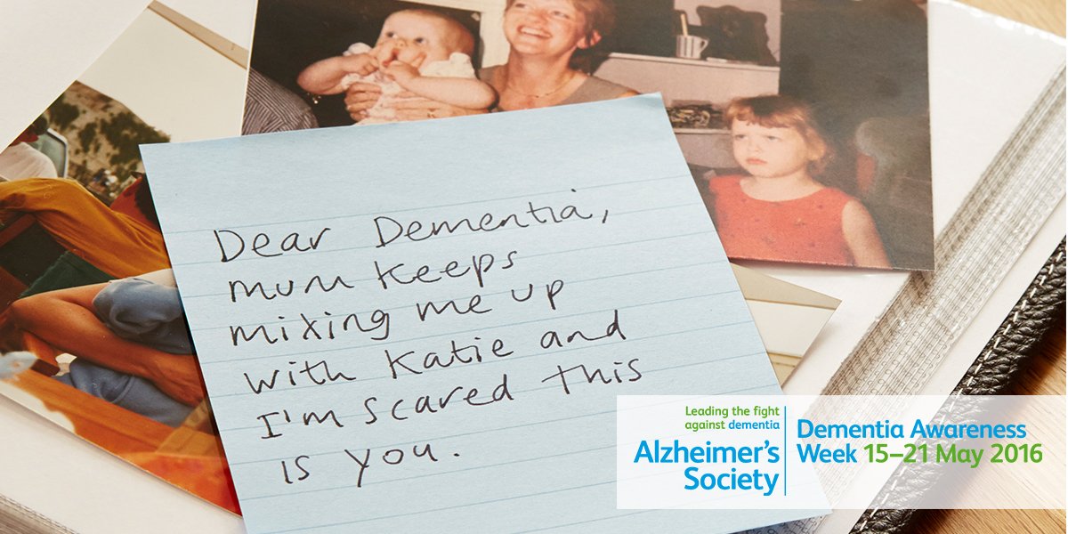 alzheimerssoc's tweet photo. We want everyone with worries about dementia to know that they can come to us #DAW2016 https://t.co/r5I7GFXFNk https://t.co/P9bMcNVeDE