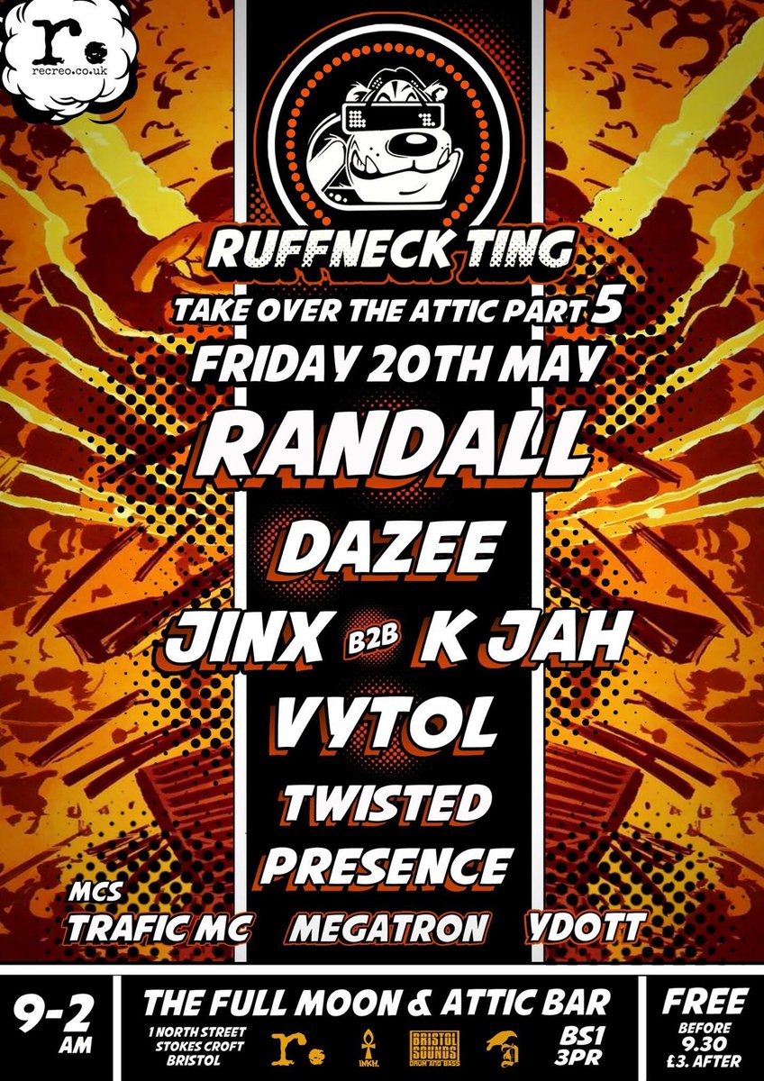 This Froday @ the Attic / Fullmoom Bristol !