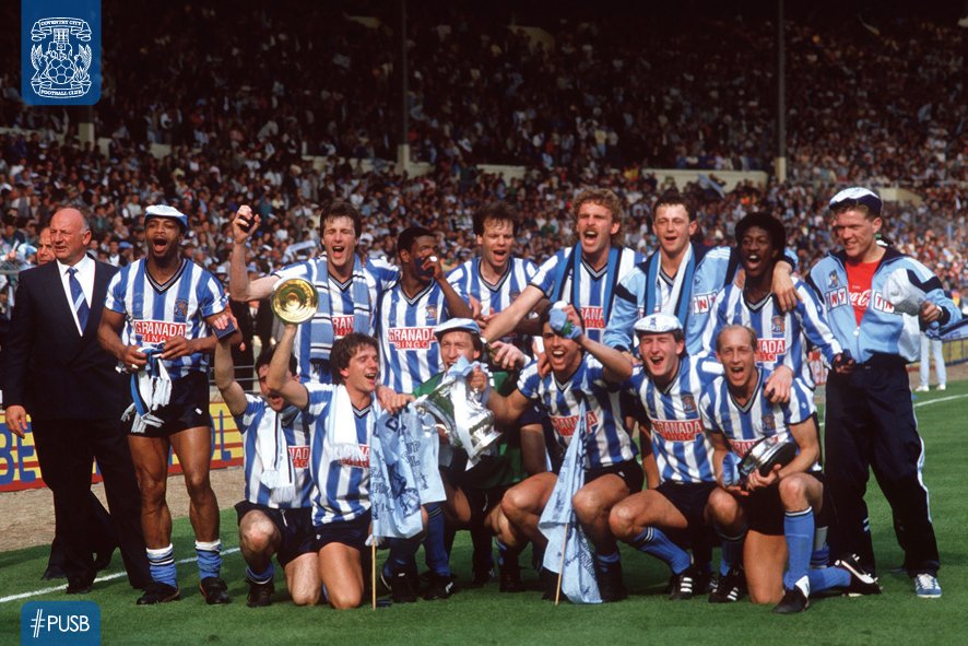 #OnThisDay in 1987, the #skyblues beat Spurs 3-2 to win the FA Cup at Wembley! #pusb