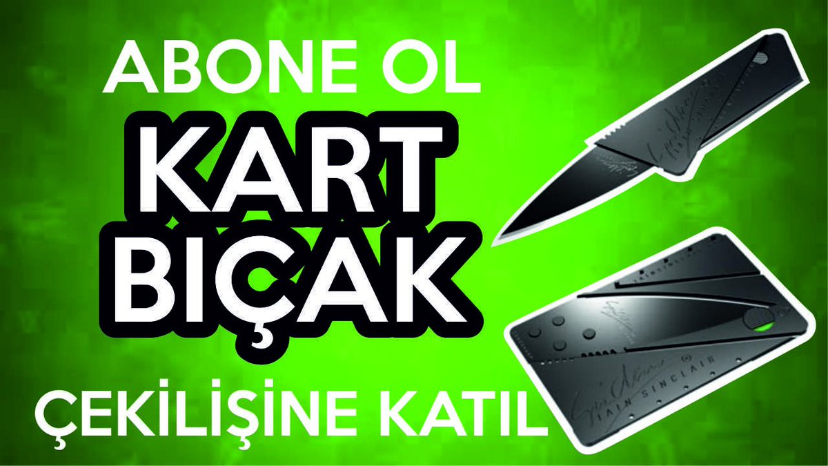 #hergeleler kanalına #aboneol #çekiliş e #katıl #kartbıçak #kazanma #şansı #yakala
 Tıkla -> goo.gl/8lvoJM