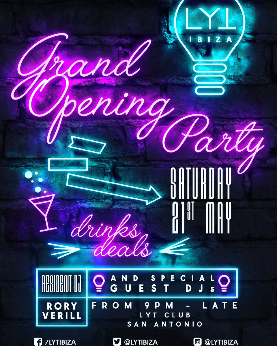 LYTIBIZA's tweet photo. Our big summer opening party this coming Saturday! Line up will be announced tomorow 👐🏻👐🏻👐🏻 https://t.co/cBAZKNjavh