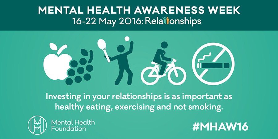 Busy week of activity for #MentalHealthAwarenessWeek #MHAW16 stay with us for updates on where we will be this week!