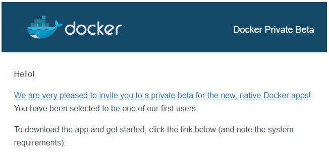 CianAllner's tweet image. Yippee got my #Docker for Windows invite code, no more #DockerToolbox & #Virtualbox, now uses #HyperV!