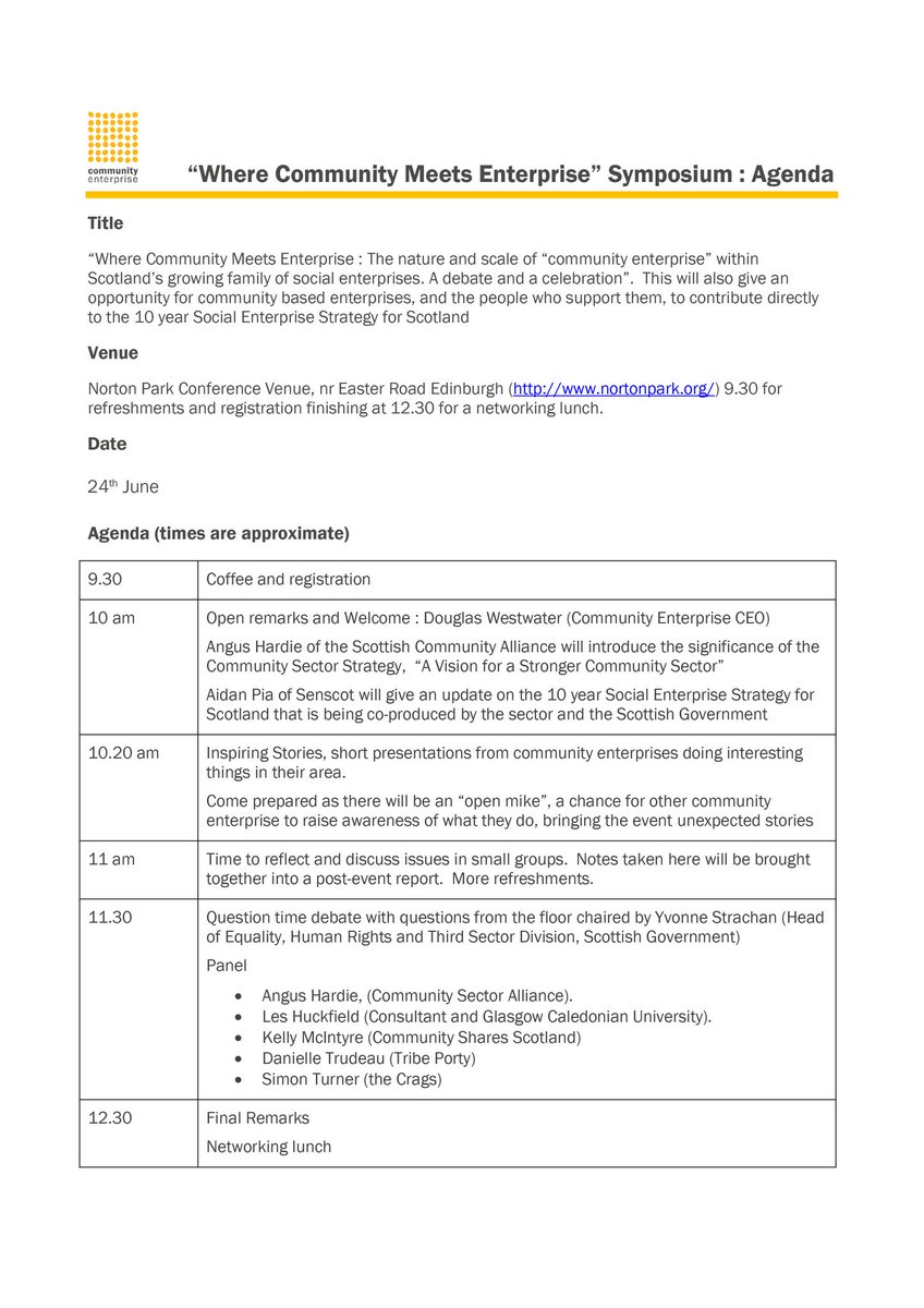 Thoughts and debate will feed directly into Scotland's 10 year Strategy for Social Enterprise. Have your say.