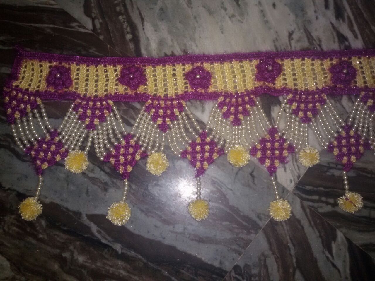 darshana on Twitter: "Hand Made woolen Toran with artificial moti made by Woolen  Craft best for festival #WoolenCraft https://t.co/djh5C6nnqt" / Twitter