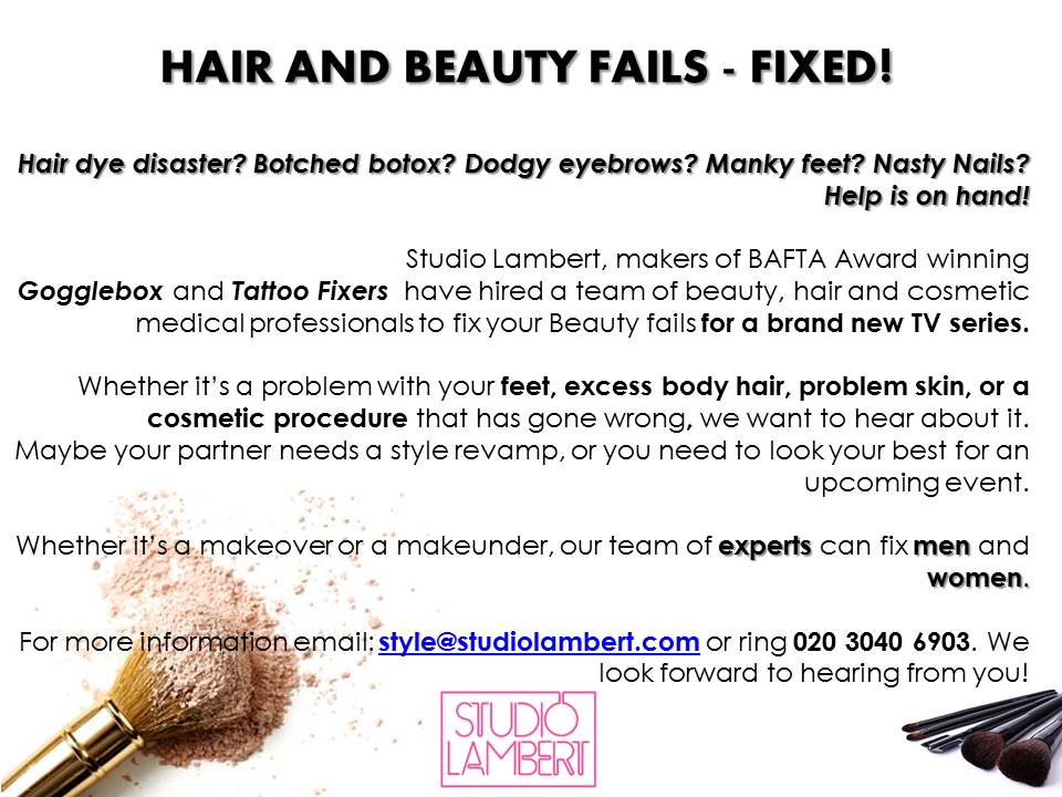 KatyCasting's tweet photo. Do you know anyone who needs a makeover? See our flyer below about a new TV Series! PLZ RETWEET! https://t.co/YZEWMhRixV