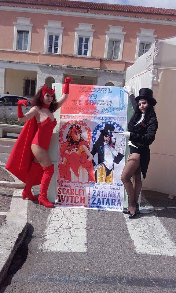 MilkAndTeaCos's tweet photo. #zatanna #scarletwitch #DCComics #Marvel #cosplay #latinacomics #zatannazatara #wandamaximoff  #yeah XD https://t.co/klr0TBAcrm
