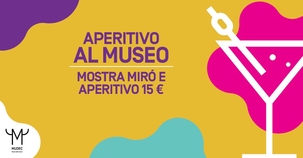 MudecMi's tweet photo. Aperitivo al Museo per Joan Miró. La forza della materia. 19 e 26 Maggio, 9 e 16 giugno https://t.co/13YUl0G0P9 https://t.co/0gmmfSy1p2