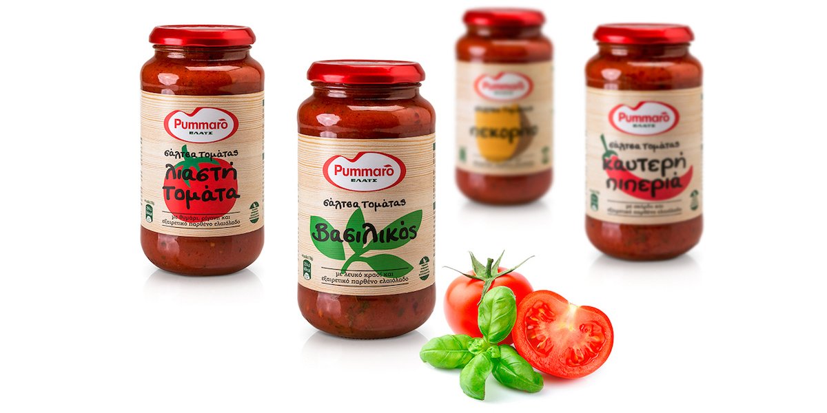 TheDieline's tweet photo. Embracing Pummaro’s dedication to craftsmanship with pasta sauce. #packaging #design #tasty https://t.co/sh4Qv2gtr2 https://t.co/yO30Wfucds