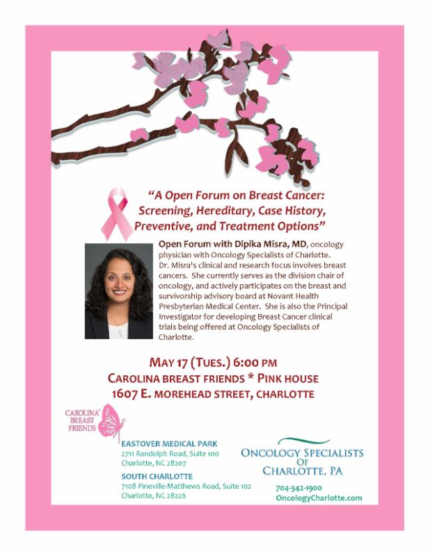 CBreastFriends's tweet photo. Dr. Misra is at Pink House tomorrow! https://t.co/vZw4Lp0sKz https://t.co/Q3pINNV3qp