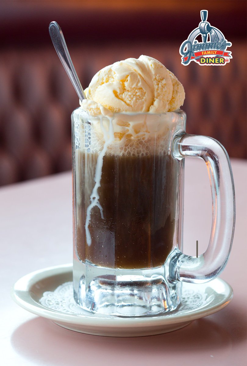 jimmiesdiner's tweet photo. Charles Hires invented Root Beer today in 1866. Celebrate with a Jimmie’s Root Beer Float! #FrothyGoodness https://t.co/qCAZbwBuyh