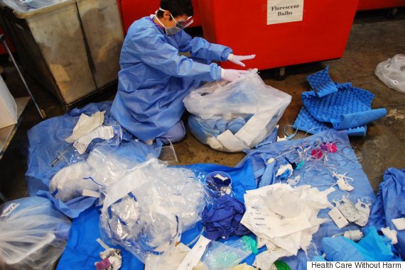 jenpow2's tweet photo. Hospitals are the 2nd largest polluter in the US. How can we tackle less trash while saving patients? @uwpoe #PoEcap https://t.co/56aPIGdIkx