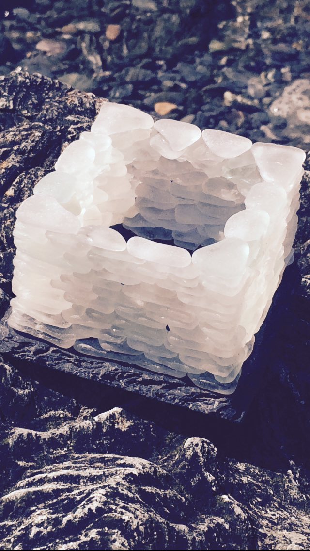 TheGlass_Lass's tweet photo. Keep sunshine &amp; seaside with you all year round with a handmade sea glass &amp; slate candle holder. Orders taken by DM https://t.co/14sggYXddB