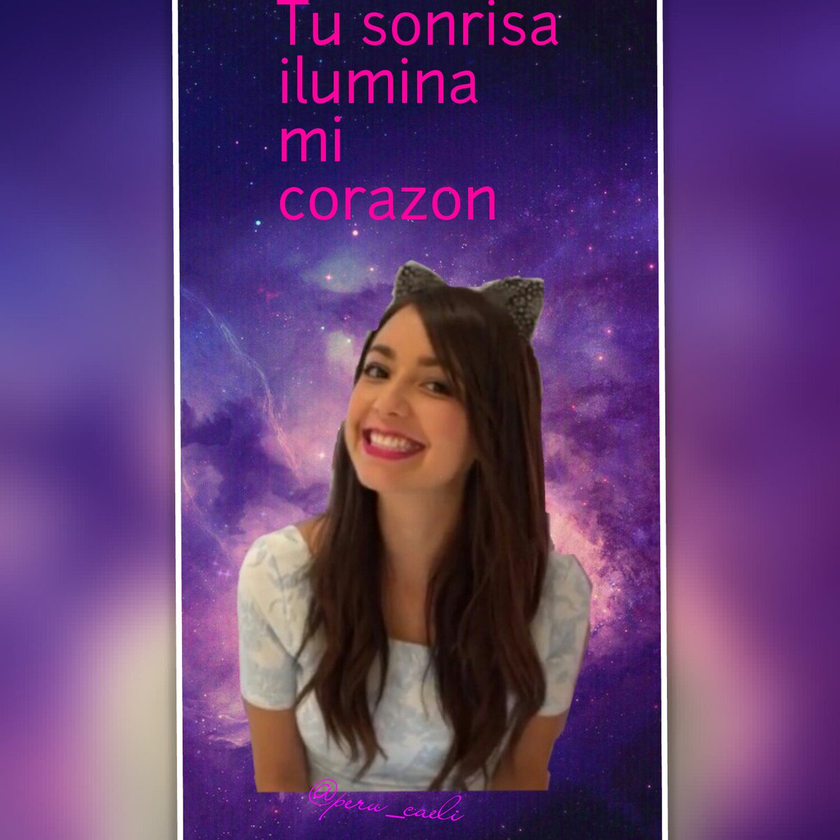 baexmoonlight's tweet photo. @CaELiKe Por favor Nunca dejes de sonreir! @CaELiKe tienes la sonrisa mas hermosa :')
#MTVMIAW #MTVCrushCaeli https://t.co/MCMMsRLXn6