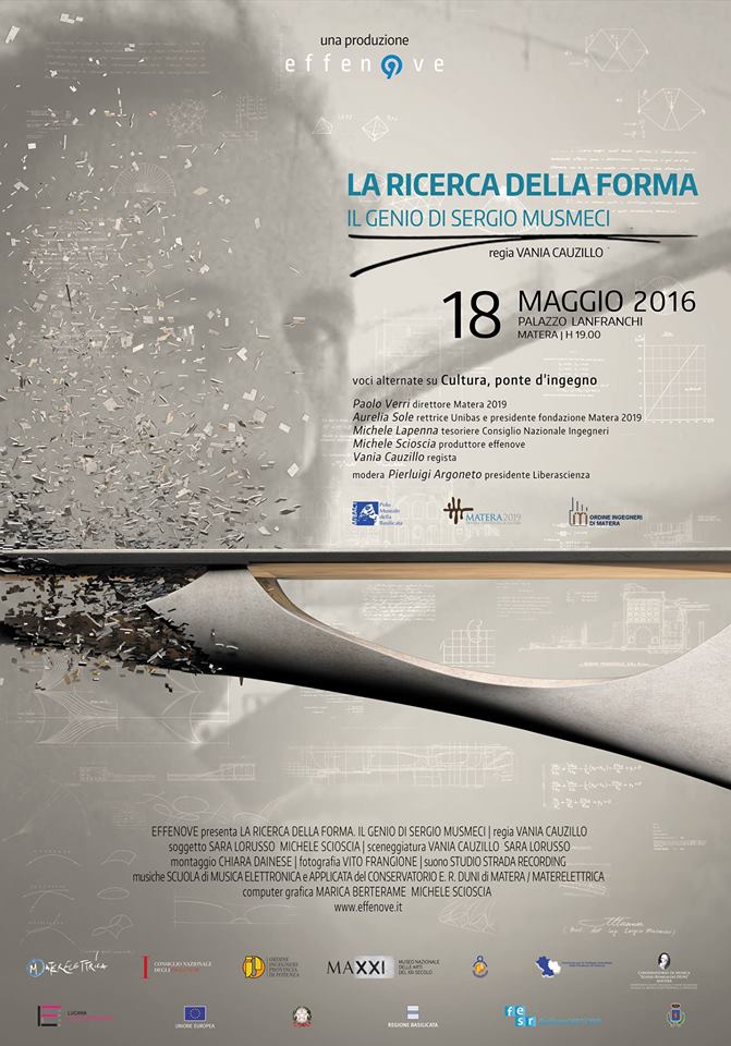 vaniacauzillo's tweet photo. Come si racconta l'#ingegneria? Con #laricercadellaforma su #musmeci con #effenove il 18 a @Matera2019 @Museo_MAXXI https://t.co/JevCT6GaZJ