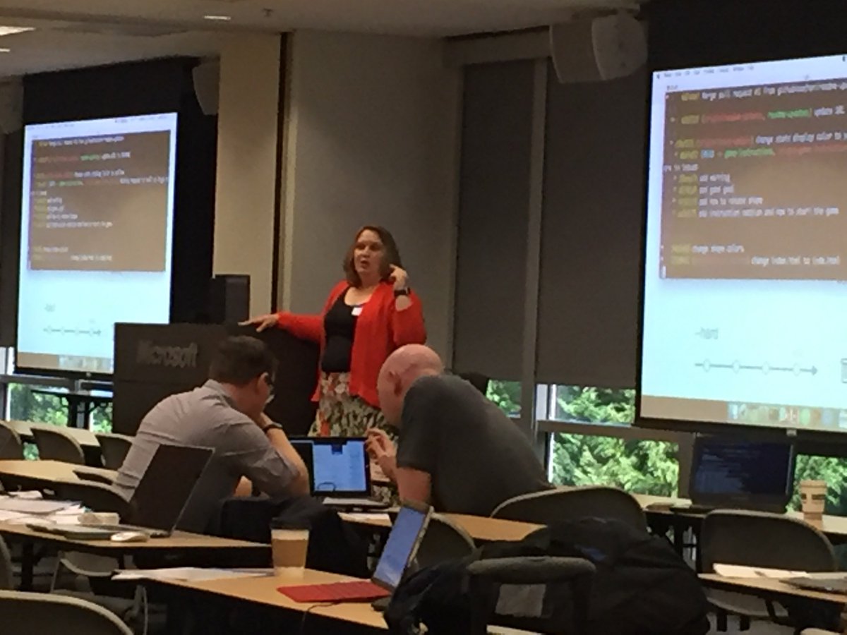 JeffMitchellFL's tweet photo. @gcaughey #github #githubtraining #MVPAmericas #COD16 Thank you, fantastic Advanced Github session! #youdarealMVP https://t.co/n0oQHfvcDw